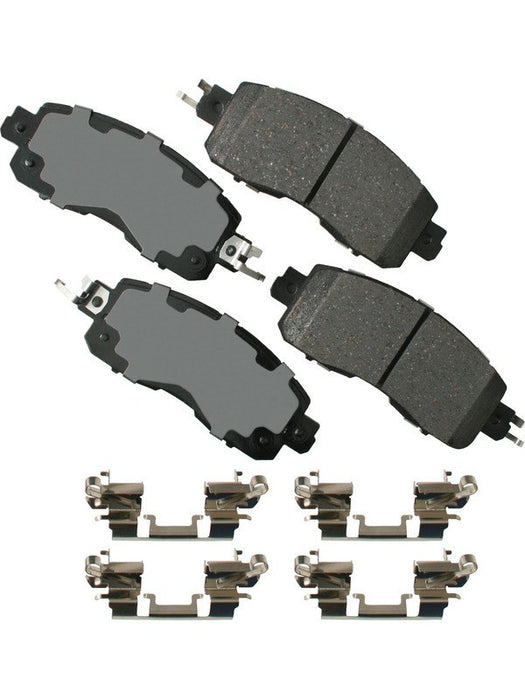 Akebono Brake Pads ProACT Front For Nissan 2013-2019 Set of 4 ACT1650 Akebono Brake Corporation - Micks Gone Bush