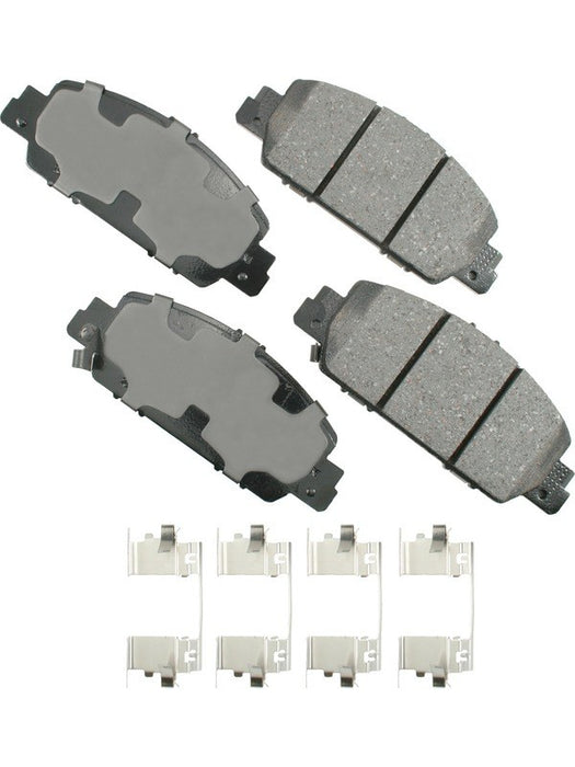 Akebono Brake Pads ProACT Front Honda 2013-2019 Set of 4 ACT1654 Brake Pads Akebono Brake Corporation - Micks Gone Bush