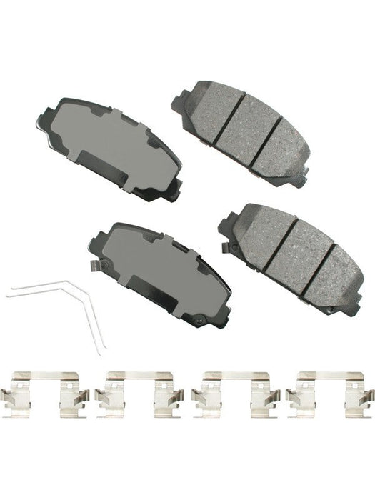 Akebono Brake Pads ProACT Front For Acura Honda 2013-2020 Set of 4 ACT1697 Akebono Brake Corporation - Micks Gone Bush