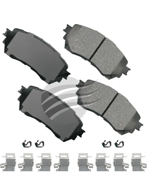 Akebono ProAct Ultra-Premium Ceramic Front Disc Brake Pad Set ACT1711 Akebono Brake Corporation - Micks Gone Bush