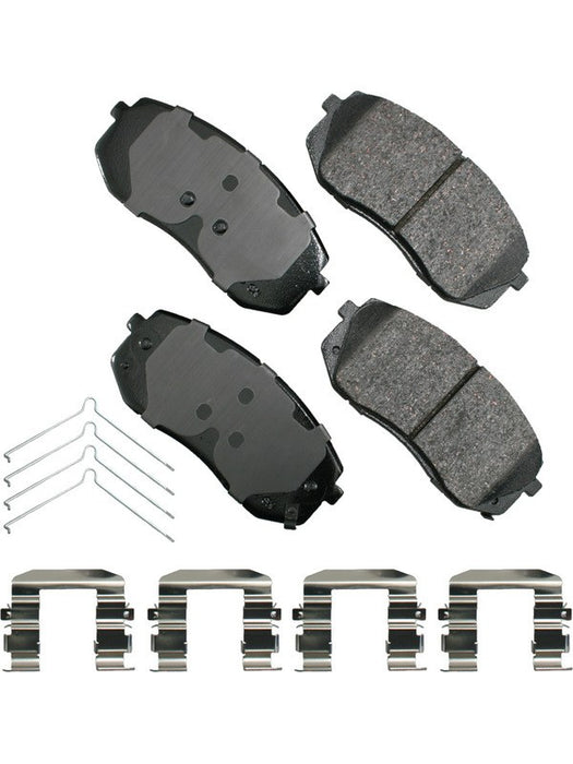 Akebono Brake Pads ProACT Front Hyundai 2015-21 / Kia 2016-21 Set of 4 ACT1826 Brake Pads Akebono Brake Corporation - Micks Gone Bush
