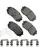 Akebono Brake Pads ProACT Front Hyundai 2015-21 / Kia 2016-21 Set of 4 ACT1826 Brake Pads Akebono Brake Corporation - Micks Gone Bush