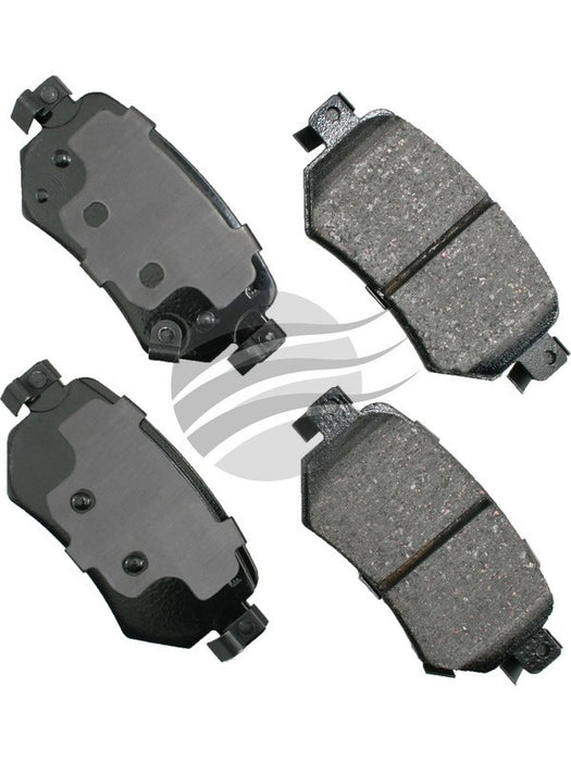 Akebono ProAct Ultra-Premium Ceramic Front Disc Brake Pad Set ACT1874 Akebono Brake Corporation - Micks Gone Bush
