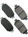 Akebono Brake Pads ProAct Ultra-Premium Rear Mazda 3 2017-18 ACT2042 Brake Pads Akebono Brake Corporation - Micks Gone Bush