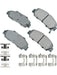 Akebono PROACT Ultra-Premium Brake Pads Front For Acura CL 97-97 ACT503A Akebono Brake Corporation - Micks Gone Bush