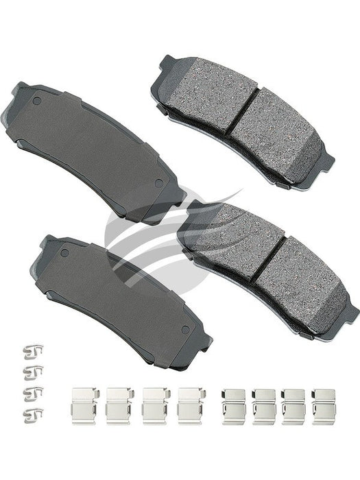 Akebono Premium Ceramic Brake Pads Rear ACT606A AKEBONO BRAKE CORPORATION - Micks Gone Bush