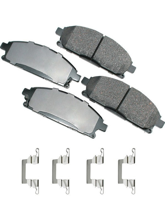 Akebono Brake Pads ProACT Front For Acura MDX 03-06 Nissan Quest 04-09 Set of 4 ACT691A Akebono Brake Corporation - Micks Gone Bush