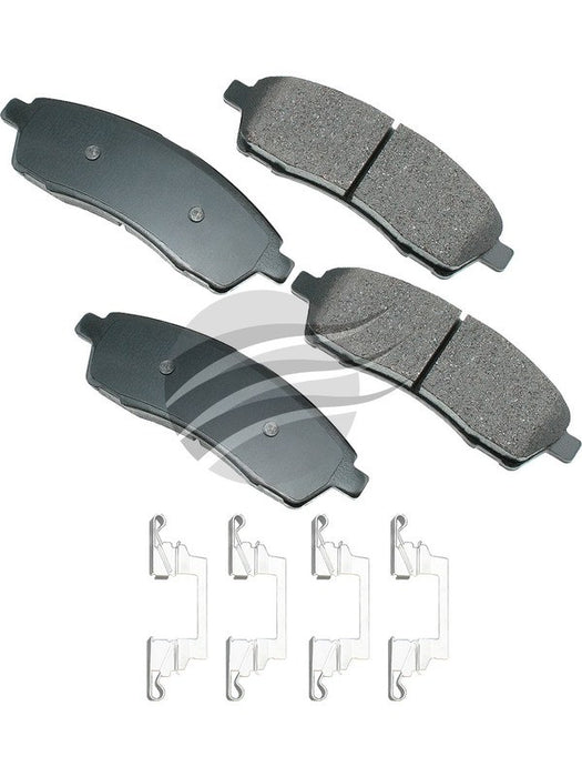 Akebono ProAct Ultra-Premium Ceramic Front Disc Brake Pad Set ACT757 Akebono Brake Corporation - Micks Gone Bush