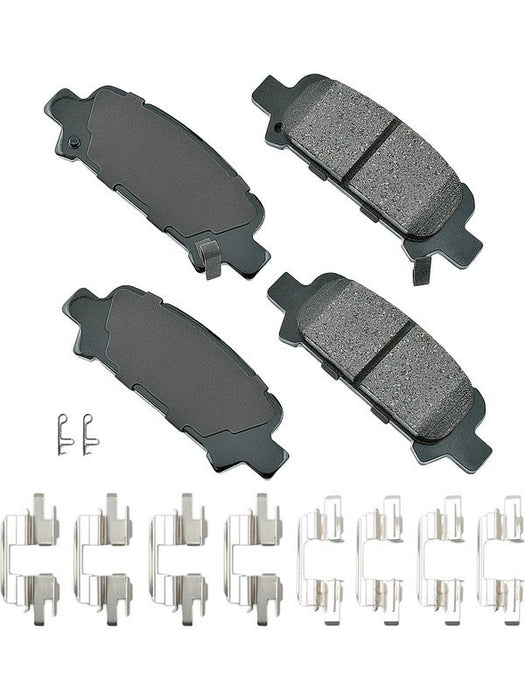 Akebono Brake Pads ProACT Rear For Subaru 1998-2009 Set of 4 ACT770A Akebono Brake Corporation - Micks Gone Bush