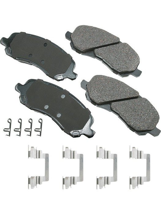 Akebono Brake Corporation Premium Ceramic Brake Pads Front ACT866A Akebono Brake Corporation - Micks Gone Bush