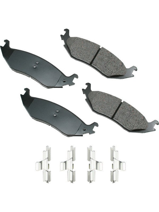 Akebono Brake Pads ProACT Rear For Dodge SUV 2003-09 Truck 2002-20 Set of 4 ACT898 Akebono Brake Corporation - Micks Gone Bush