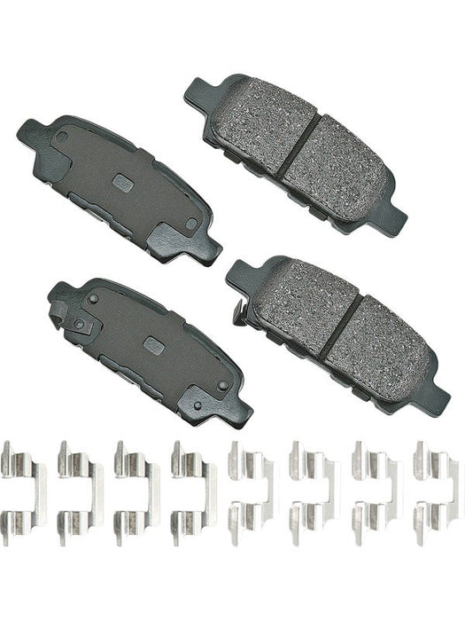 Akebono ProACT Ultra-Premium Brake Pads Rear ACT905A Brake Pads Akebono Brake Corporation - Micks Gone Bush