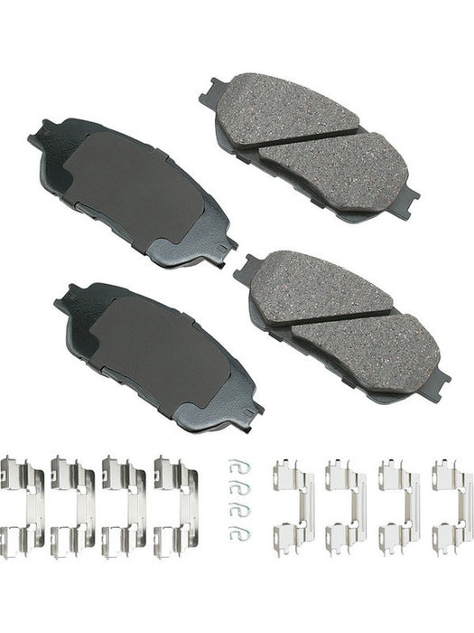 Akebono Brake Pads ProACT Front For Lexus ES300 ES330 2002-06 Set of 4 ACT906B Akebono Brake Corporation - Micks Gone Bush