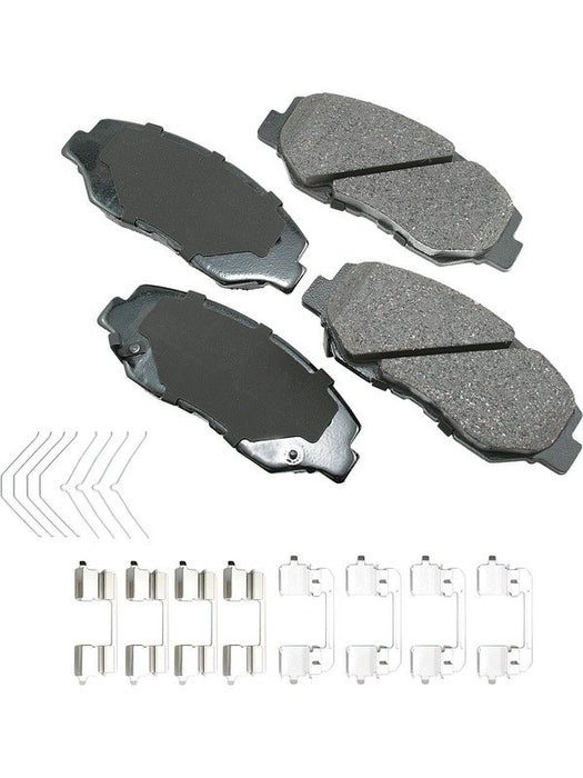 Akebono Brake Pads ProACT Front For Acura Honda 2002-17 Set of 4 ACT914A Akebono Brake Corporation - Micks Gone Bush