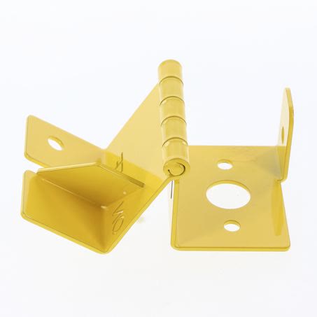 OEX Yellow Lockout Bracket ACX3404 – Suits Cole Hersee Battery Master Switches SWITCH ACCESSORIES OEX - Micks Gone Bush