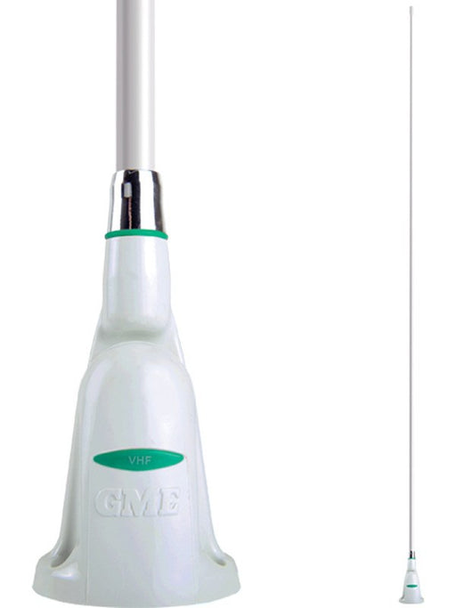 GME Vhf 1800 mm Ant, Detachable Whip, Single Swivel Base w/ Cable & Plug AE346V GME - Micks Gone Bush