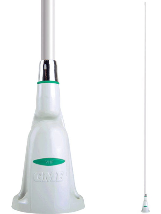 GME Vhf 1800 mm Ant, Detachable Whip, Single Swivel Base w/ Cable & Plug AE346V GME - Micks Gone Bush