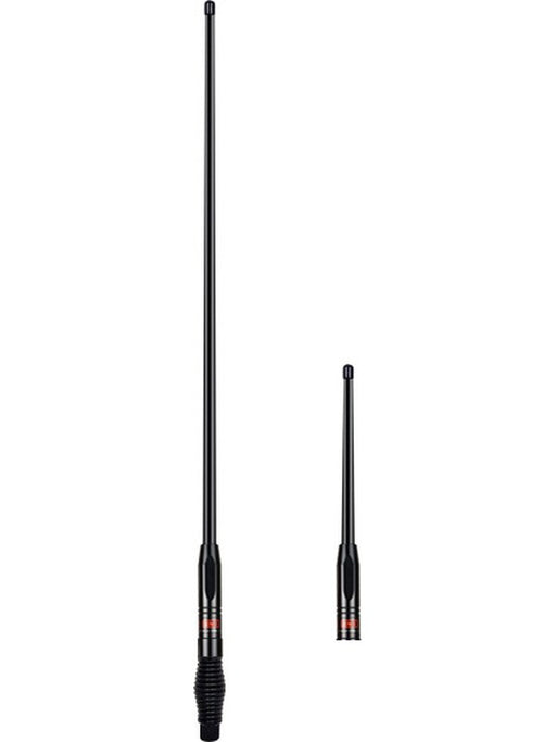 GME 1.2M All Terrain UHF AE4705B + Aw4704B Whip Twin Antenna Pack AE4705BTP GME - Micks Gone Bush