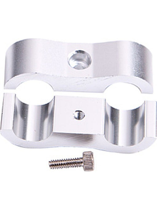Aeroflow Billet Aluminium Dual Hose Separators 7/16" I.D. Silver AF156-07S Aeroflow - Micks Gone Bush