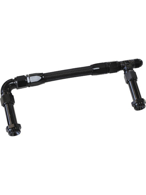 Aeroflow Carburettor Inlet Rail Kit -8AN (241mm), Black For Holley AF160-08BLK Aeroflow - Micks Gone Bush