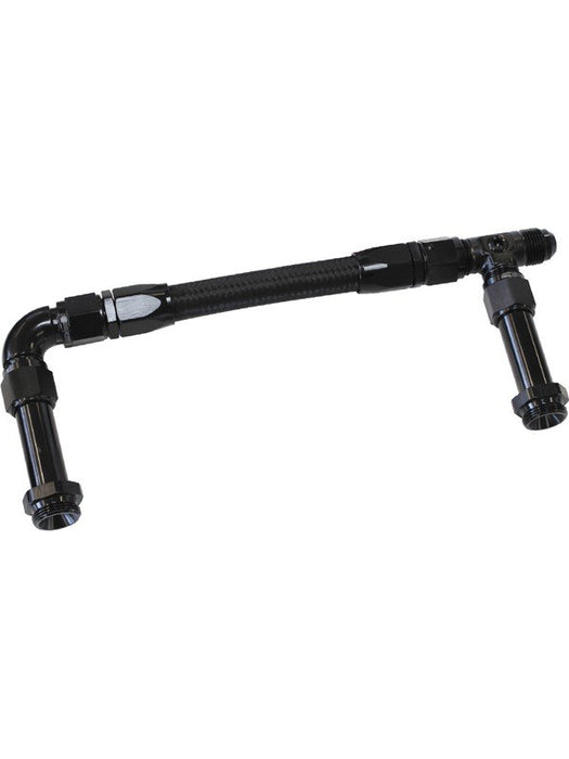 Aeroflow Carburettor Inlet Rail Kit -8AN (241mm), Black For Holley AF160-08BLK Aeroflow - Micks Gone Bush