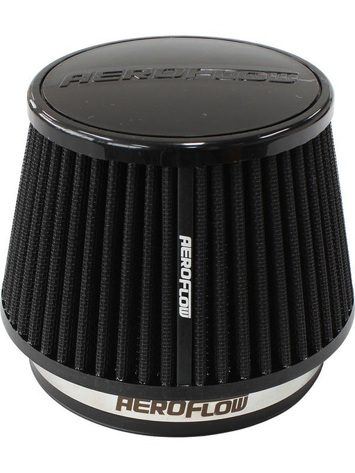 Aeroflow 5" Clamp-On Tapered Filter 4.6-6.5 O.D, 4.15 High Black AF2711-5163 Aeroflow - Micks Gone Bush