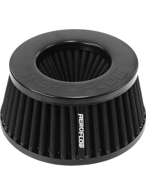 Aeroflow 3" Inverted Tapered Filter 5.25-6 OD 2.55" High Black AF2711-5288 Aeroflow - Micks Gone Bush