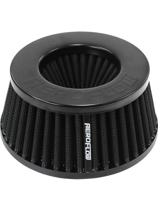 Aeroflow 3" Inverted Tapered Filter 5.25-6 OD 2.55" High Black AF2711-5288 Aeroflow - Micks Gone Bush