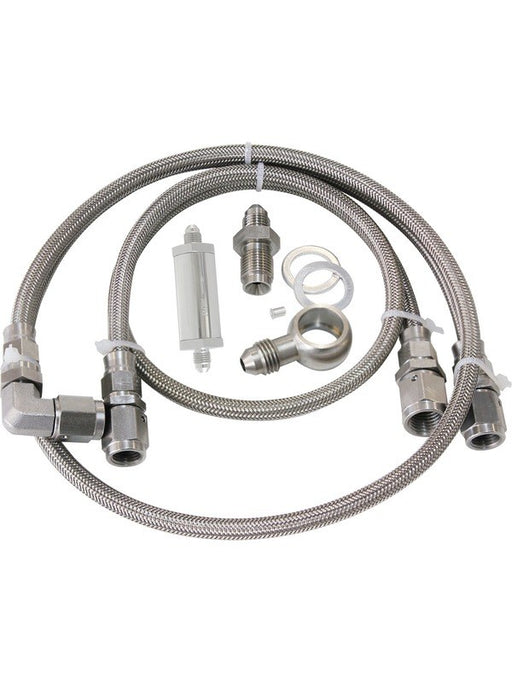 Aeroflow Turbo Oil Line Kit For Ford BA-FG 02-On with 30 Micron Filter AF30-1000 AF30-1000 Aeroflow - Micks Gone Bush