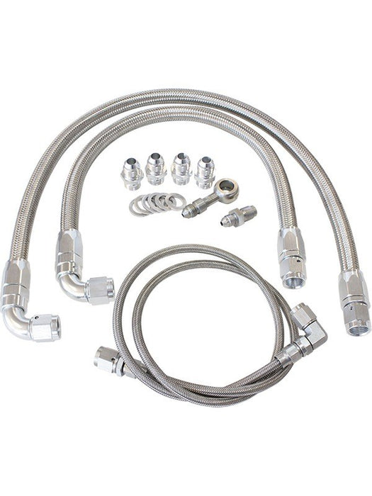 Aeroflow Turbo Oil & Water Feed Line Kit For Nissan SR20 S14 And S15 AF30-1002 Aeroflow - Micks Gone Bush