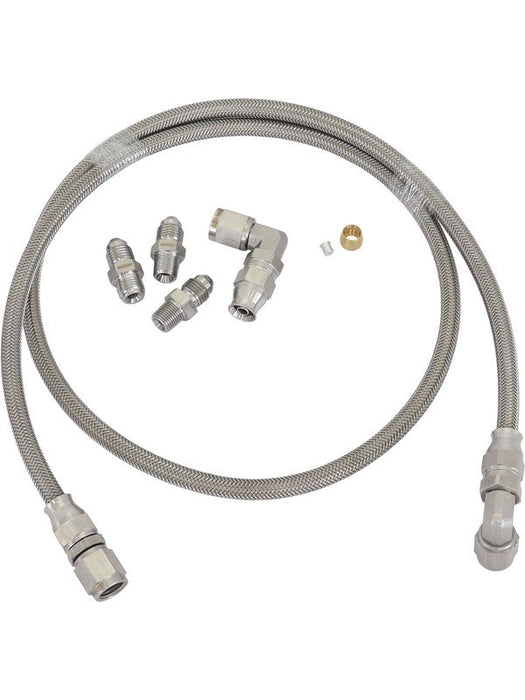 Aeroflow Universal -4AN Turbo Oil Feed Line Kit with NPT/BSP Fitting AF30-1011 Aeroflow - Micks Gone Bush