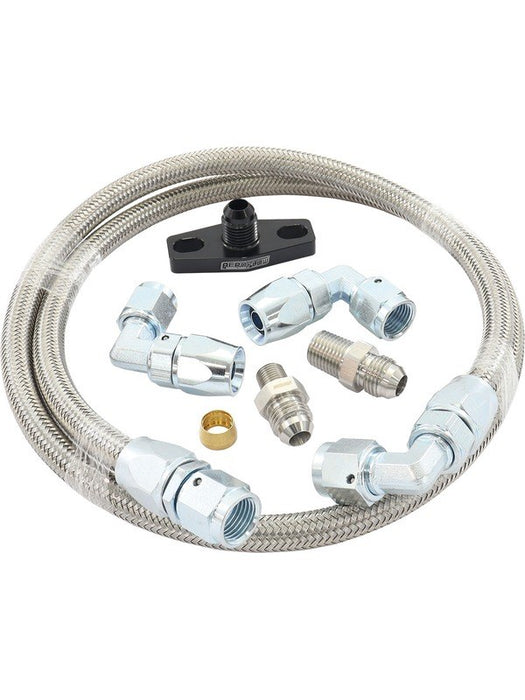 Aeroflow Universal -6AN Turbo Oil Feed Line Kit with NPT/BSP Fitting AF30-1012 Aeroflow - Micks Gone Bush