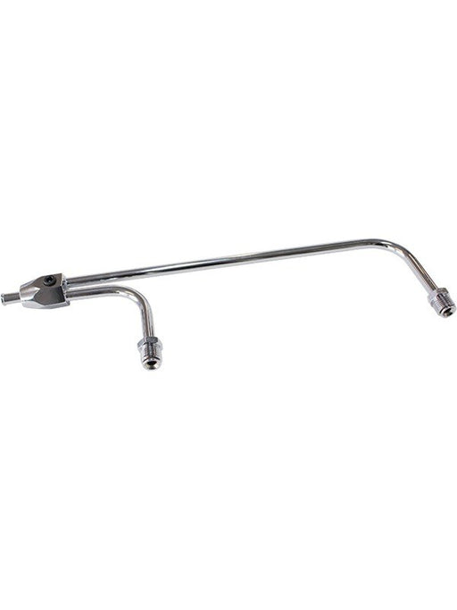 Aeroflow Chrome Steel Holley Fuel Line 9-5/16" Between In, 3/8" Tube AF30-4150 Aeroflow - Micks Gone Bush
