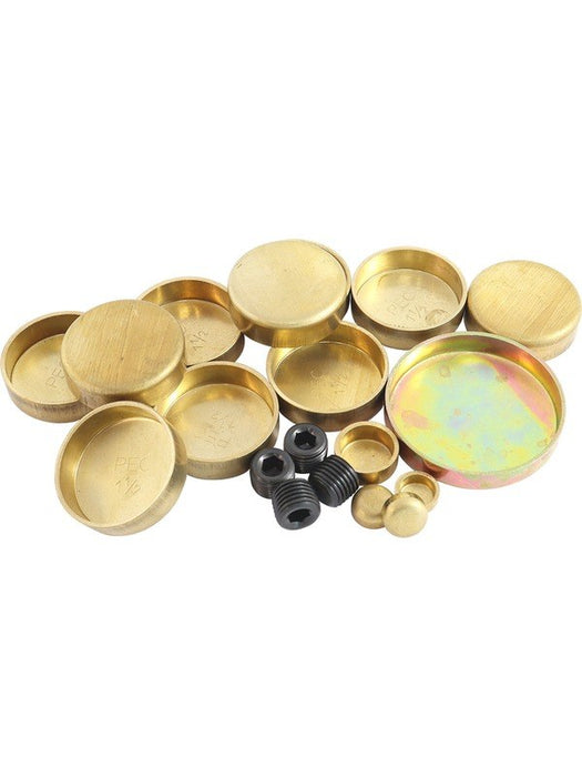 Aeroflow Welsh Plug Kit For Ford 289 302 351 Windsor Brass AF3000-1000 Aeroflow - Micks Gone Bush