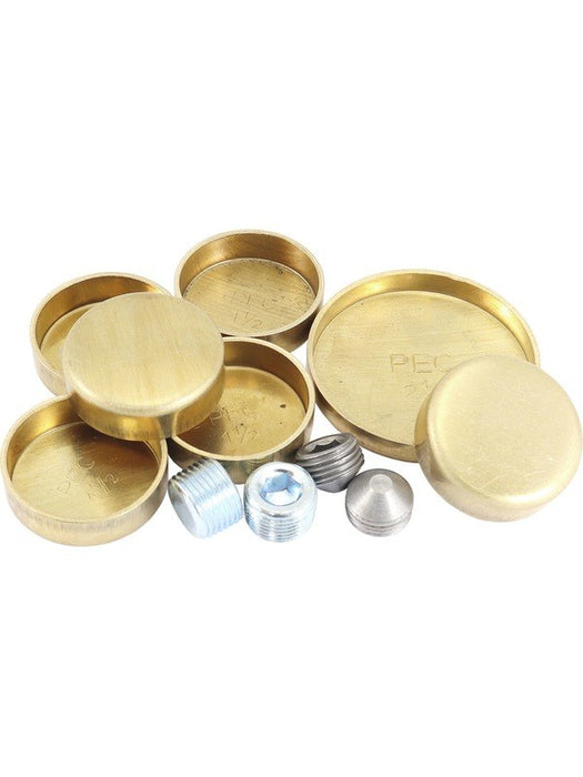 Aeroflow Welsh Plug Kit For Ford 351 Cleveland Brass Material AF3000-1001 Aeroflow - Micks Gone Bush