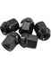 Aeroflow Acorn Short Open Black Wheel Nuts - M12 x 1.50mm AF3016-1000 Aeroflow - Micks Gone Bush