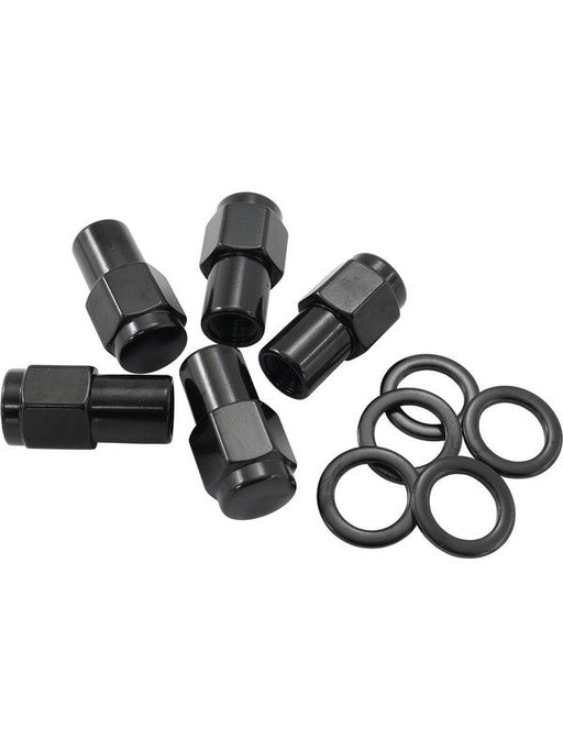 Aeroflow 0.750" Shank Closed Black Wheel Nuts - M14 x 1.50mm AF3028-7000 Aeroflow - Micks Gone Bush