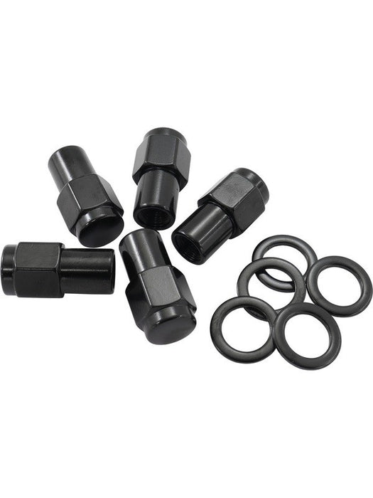 Aeroflow 0.750" Shank Closed Black Wheel Nuts - M14 x 1.50mm AF3028-7000 Aeroflow - Micks Gone Bush