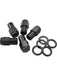 Aeroflow 0.750" Shank Closed Black Wheel Nuts - M14 x 1.50mm AF3028-7000 Aeroflow - Micks Gone Bush