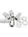 Aeroflow 0.750" Shank Open Chrome Wheel Nuts - 1/2-20" Pack of 5 AF3032-7000 Aeroflow - Micks Gone Bush