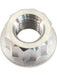 Aeroflow M8 x 1.25mm Titanium 12 Point Nut Natural Finish AF3502-0010 Aeroflow - Micks Gone Bush