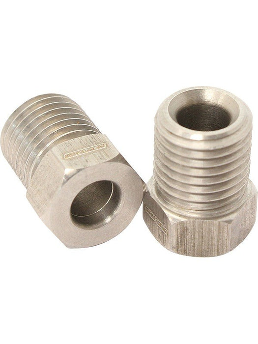 Aeroflow S/Steel Inverted Flare Tube Nut 3/8"-24 to 3/16" Hard Line AF364 Aeroflow - Micks Gone Bush