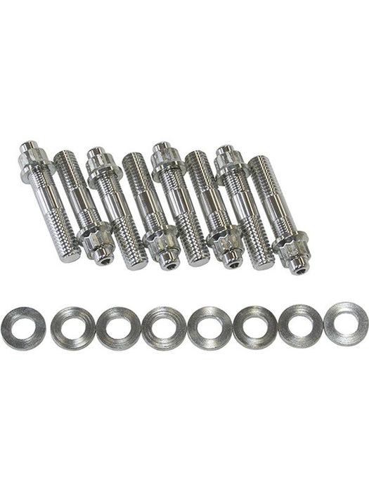 Aeroflow Blower Stud Kit 2.50 Inch Total Length Silver Studs & Nuts AF37-0602 Aeroflow - Micks Gone Bush