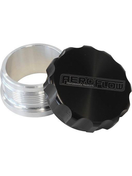 Aeroflow 1-1/2" Billet Aluminium Weld-On Filler With Black Cap AF460-24BLK Aeroflow - Micks Gone Bush