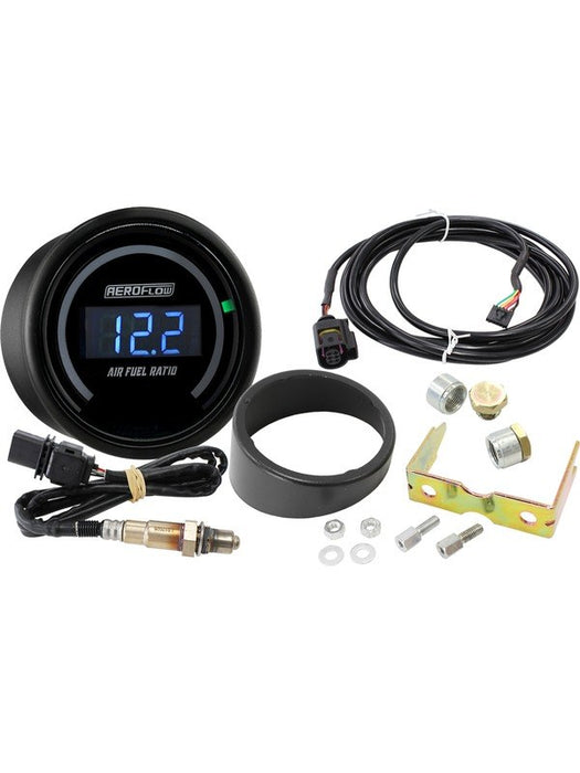 Aeroflow Digital Wide Band Air Fuel Ratio Sensor Gauge Kit AF49-7500 Aeroflow - Micks Gone Bush
