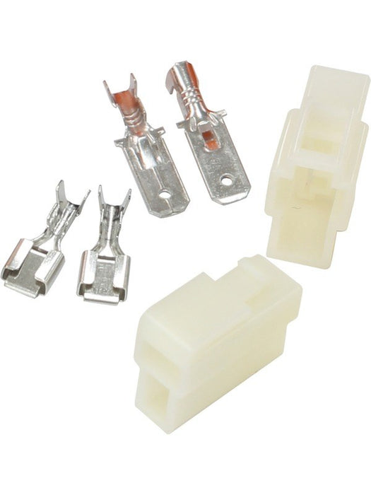 Aeroflow 2 Pin Electrical Connector Automotive Spade Style AF49-9552 Aeroflow - Micks Gone Bush