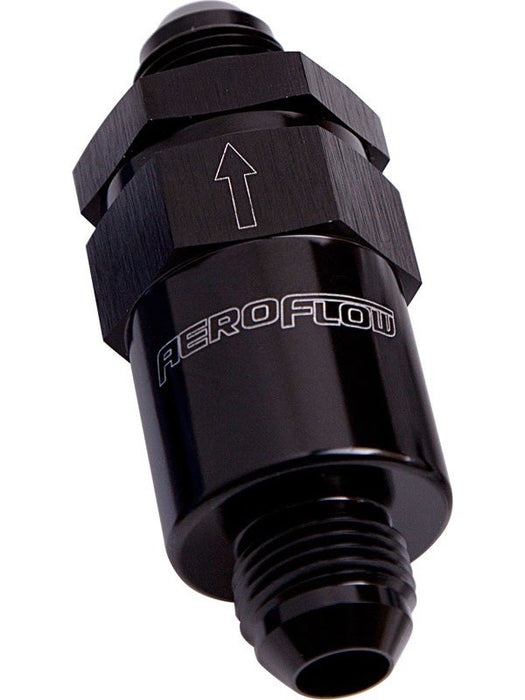 Aeroflow 30 Micron Billet Fuel Filter -8AN Black , 2" Length AF609-08BLK Aeroflow - Micks Gone Bush