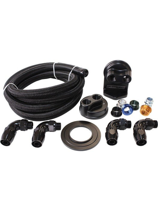 Aeroflow Single Billet Oil Filter Remote Mount Kit AF64-2042 Aeroflow - Micks Gone Bush