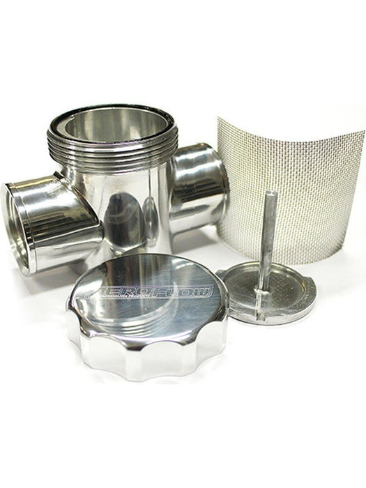 Aeroflow Billet Radiator Filter / Filler Polished AF64-2043P Aeroflow - Micks Gone Bush