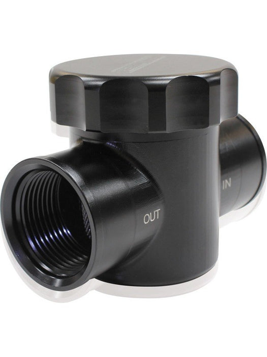 Aeroflow Billet Radiator Filter / Filler Anodised Black AF64-2043 Aeroflow - Micks Gone Bush